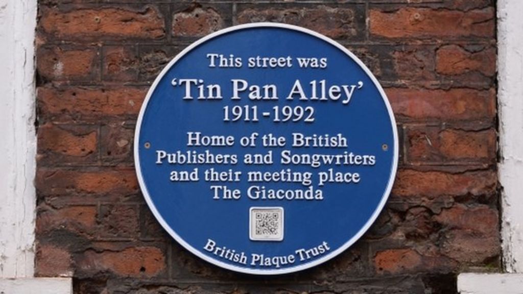 London's Tin Pan Alley gets blue plaque BBC News