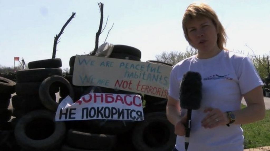 Ukraine: 'Nervous atmosphere' in Sloviansk after Geneva deal - BBC News