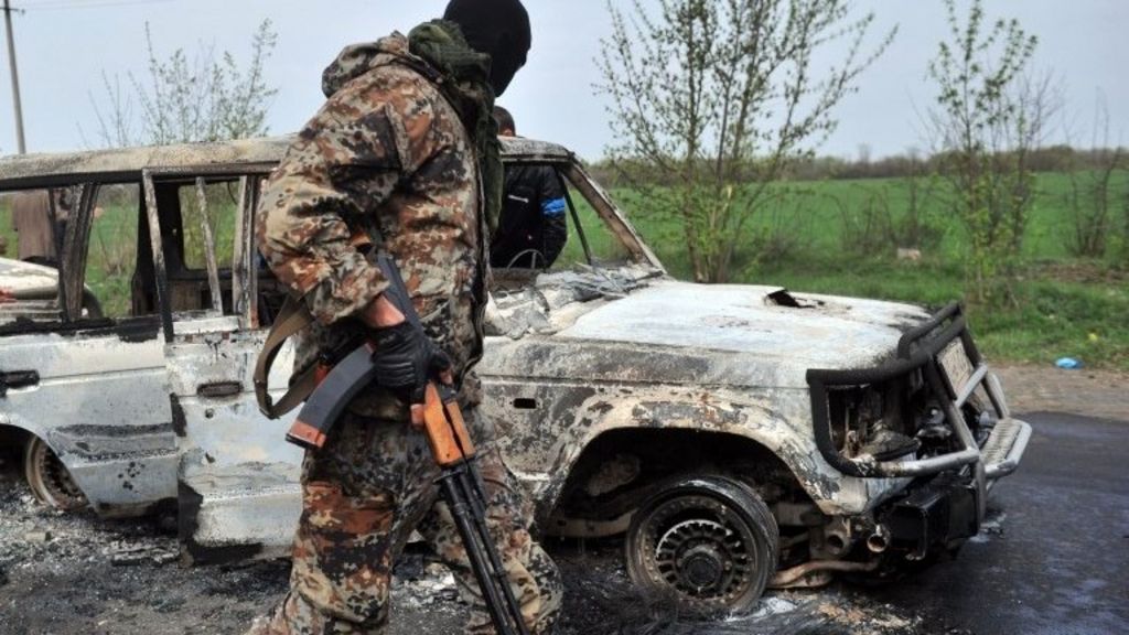Ukraine Unrest Russian Outrage At Fatal Sloviansk Shooting Bbc News