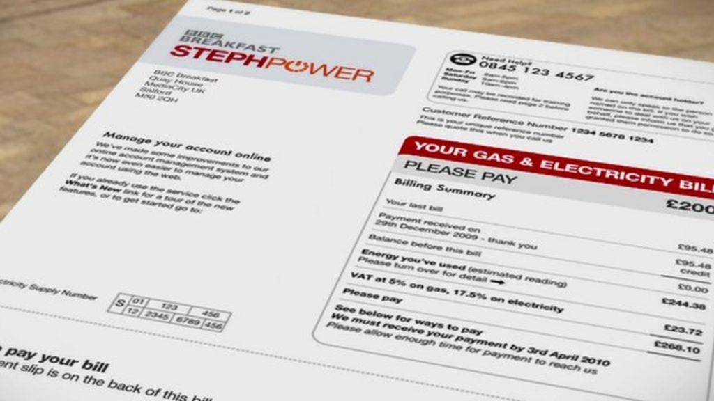 BBC guide to energy bills BBC News