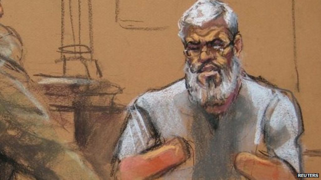 Abu Hamza trial: Preacher lost both hands in 'accident' - BBC News