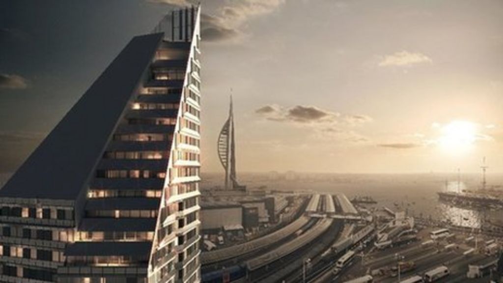 portsmouth-skyscraper-plans-to-replace-derelict-brunel-house-bbc-news