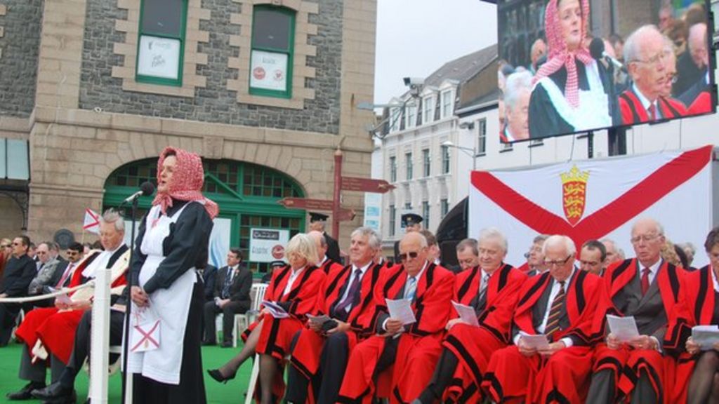 Jersey flag flown over Whitehall for Liberation Day BBC News