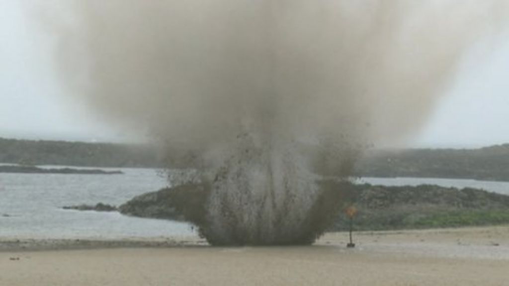 Bomb found on Jersey beach detonated BBC News
