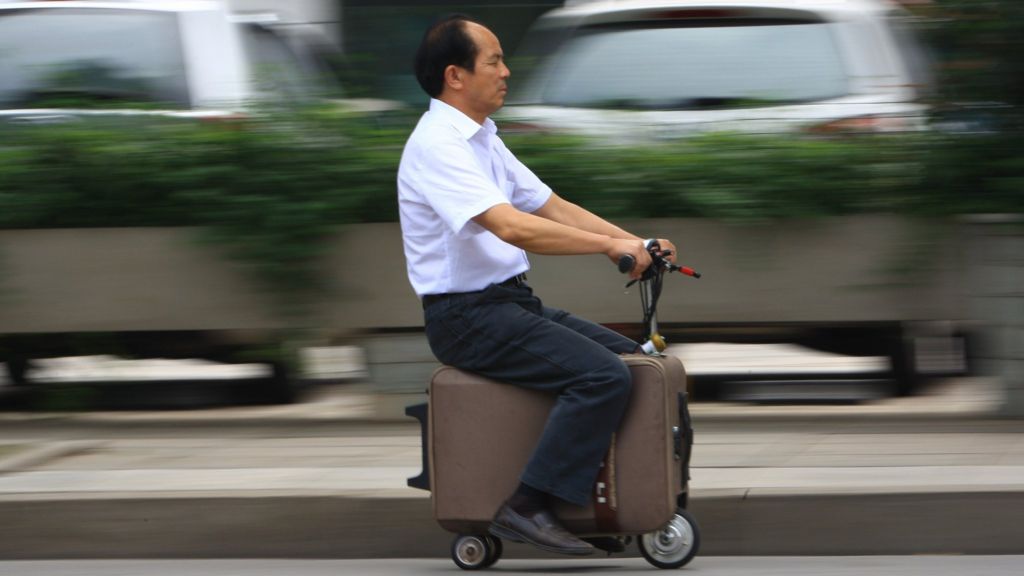 China: Motorised suitcase could take you to the airport