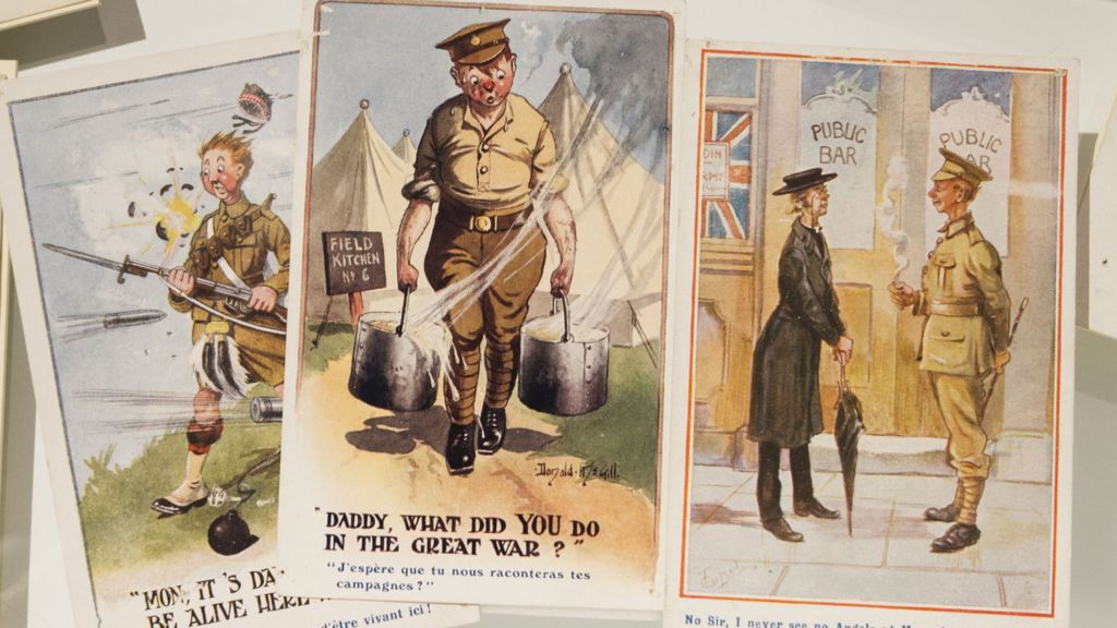 World War One exhibition explores role of black humour - BBC News