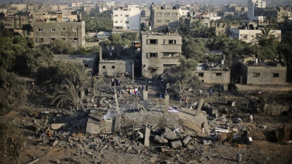 Israel Launches New Air Strikes On Gaza Strip Bbc News