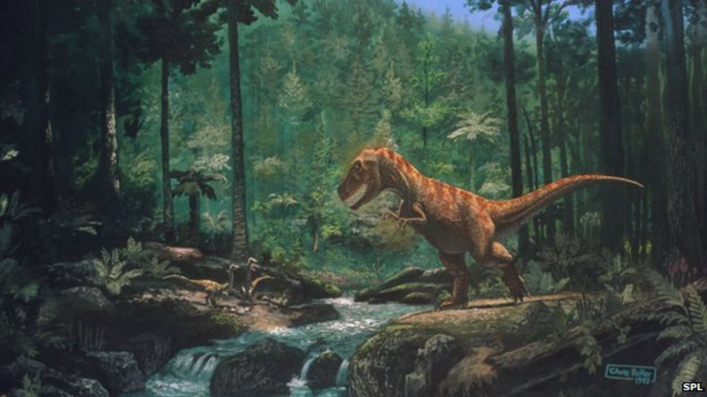 dinosaur in earth