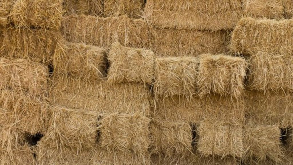 Combustion Warning After Hay Bales Catch Fire Bbc News