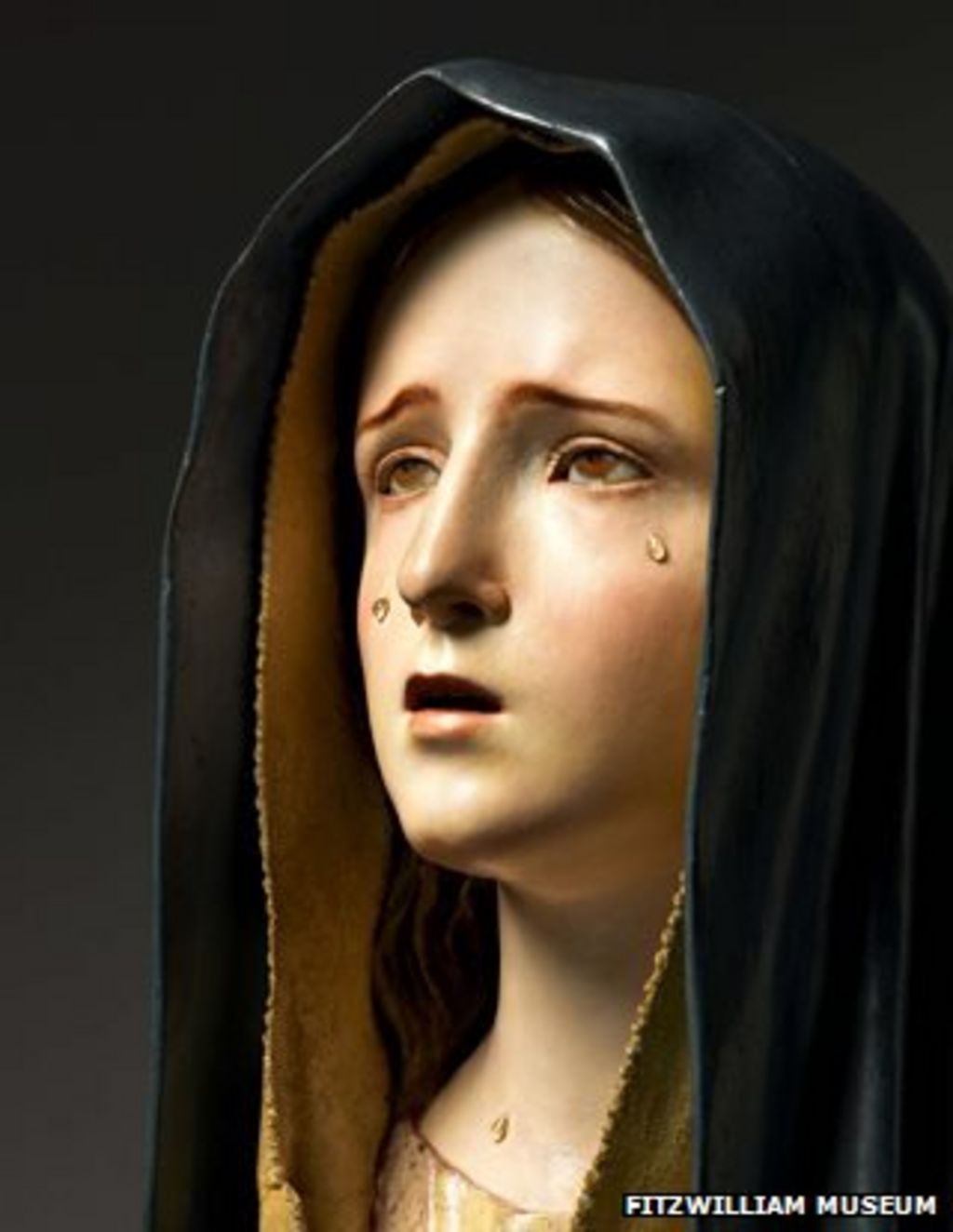 Weeping virgin sculpture kept by Fitzwilliam Museum - BBC News