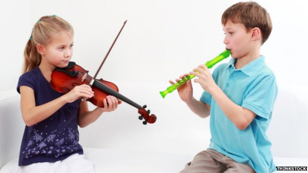 kids playing instruments