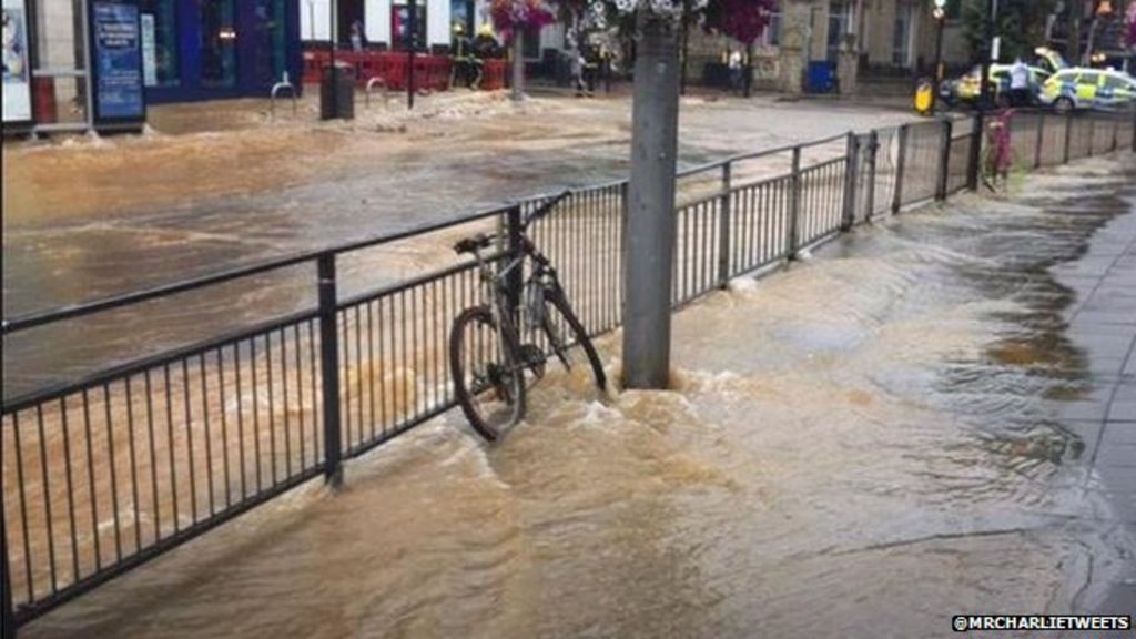 Shops Hit By Flooding In Ealing Broadway BBC News