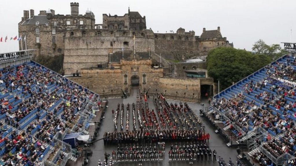 Thousands attend WW1 Drumhead commemoration BBC News