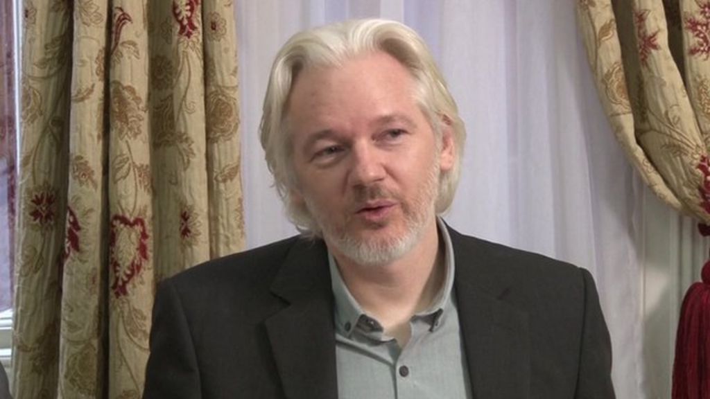 Julian Assange speaks of 'leaving' Ecuador embassy - BBC News