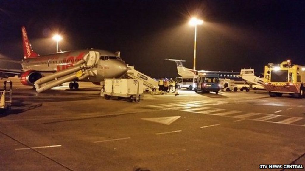 Jet2 apology after emergency landing at East Midlands Airport - BBC News