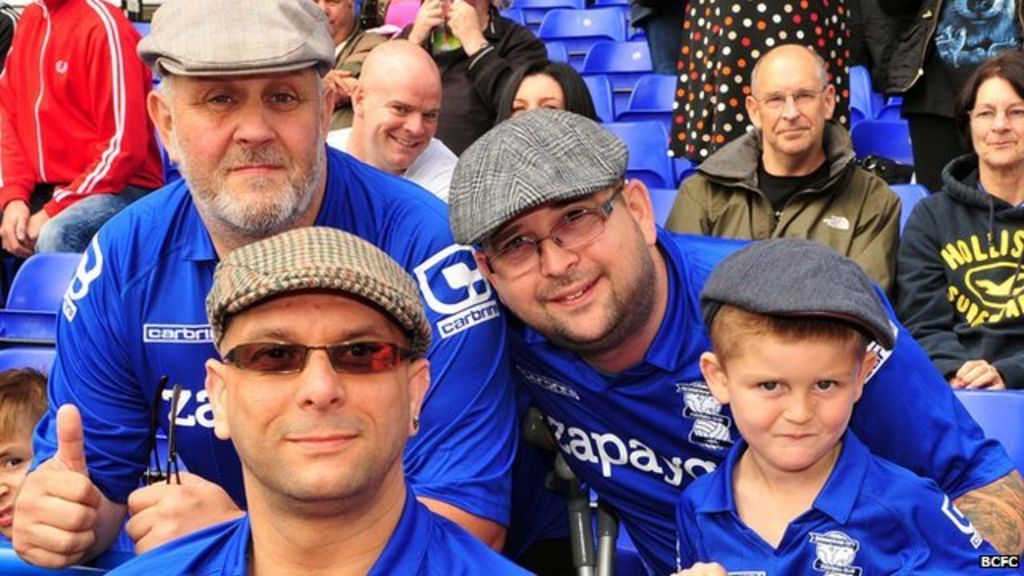 Birmingham City fans Peaky Blinders tribute at home game  BBC News