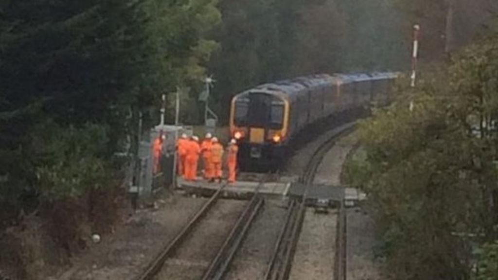 Datchet Level Crossing Crash Driver Unhurt As Car Collides With Train c News