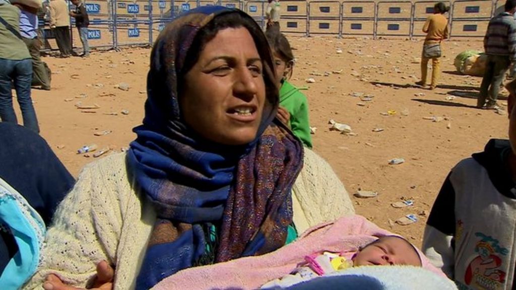 UN Appeal As Syrian Refugees Flood Over Turkish Border - BBC News