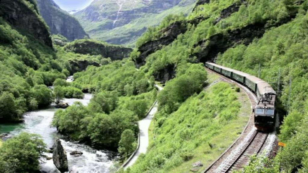 The 20 kilometre train ride from Flam, in Western Norway