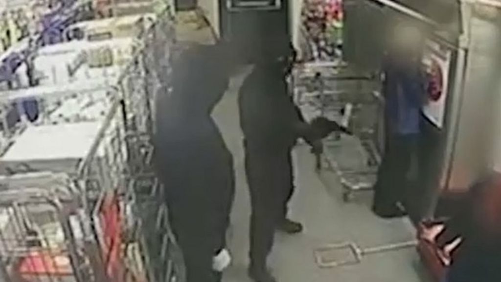 Derbyshire Police Release Cctv Of Armed Robbery Bbc News