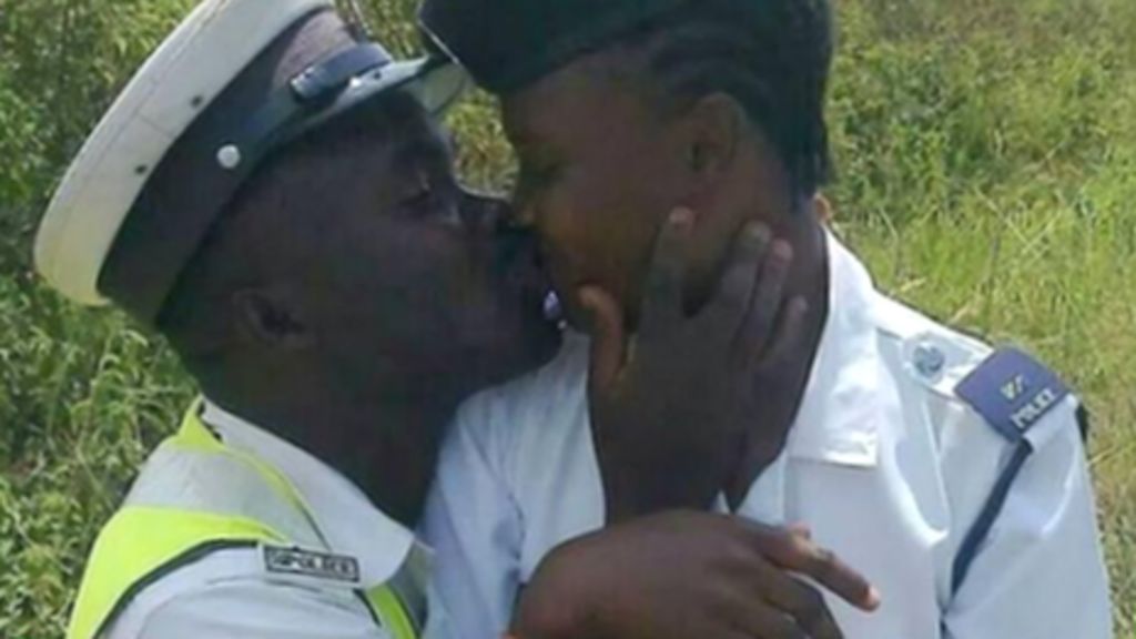 Bbctrending The Police Officers Fired For A Kiss Bbc News 5013