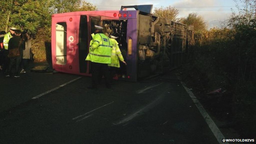 South Mimms double decker bus crash injures 45 people BBC News