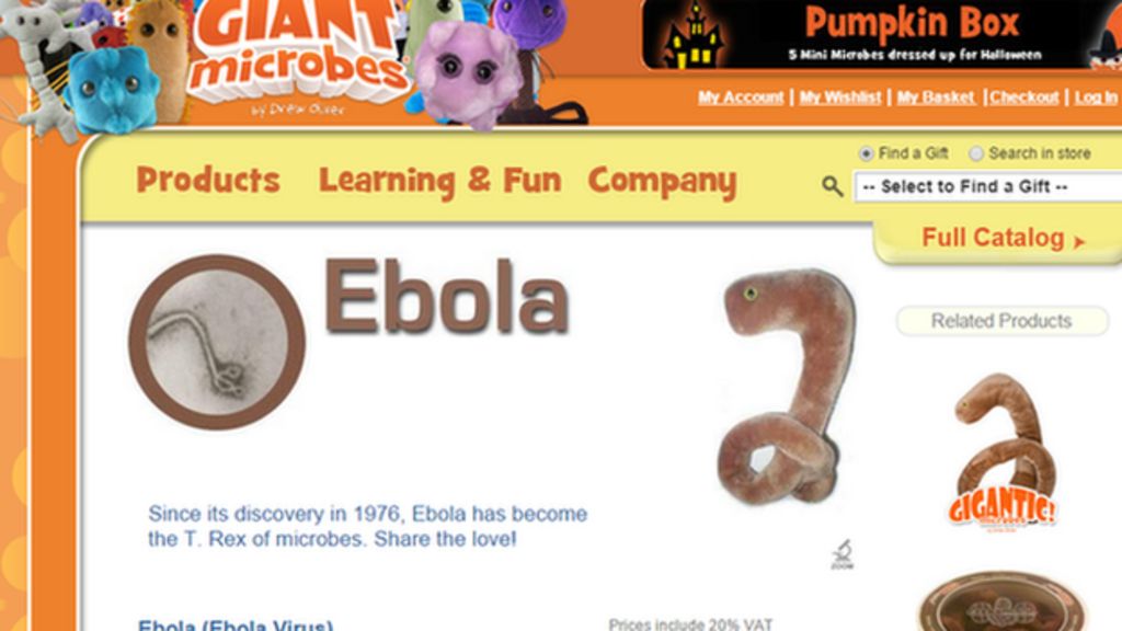 ebola stuffed animal