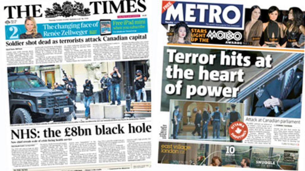 Newspaper review NHS 'revamp', Canada attacks, Wilko 'cured' BBC News