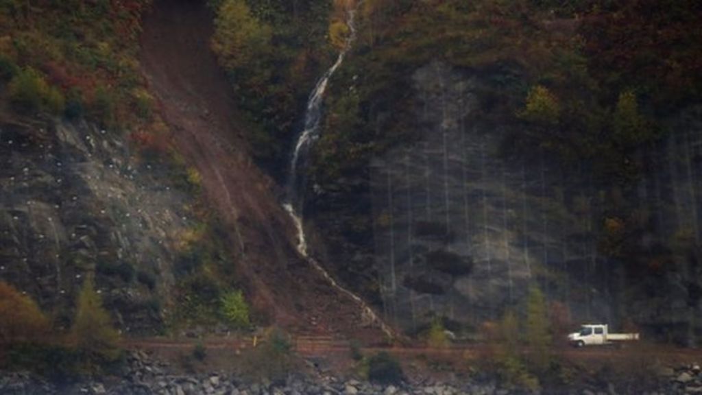 Landslide at the Stromeferry Bypass