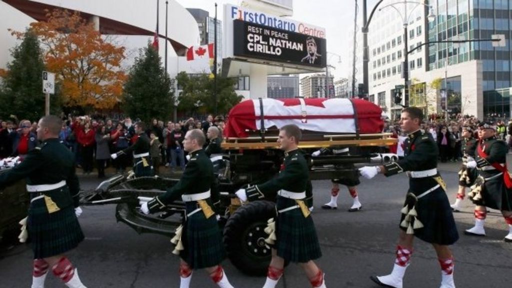 Ottawa attack Funeral for soldier Nathan Cirillo BBC News