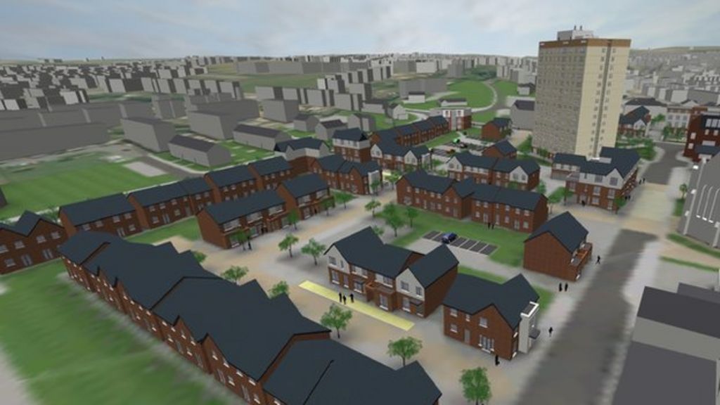 Flint town redevelopment plans go on show BBC News
