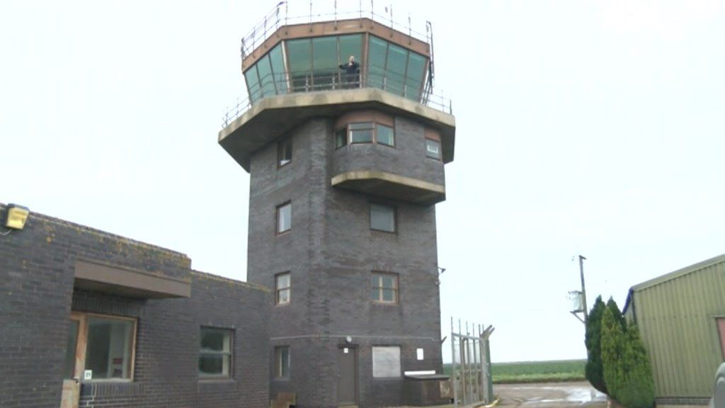 RAF Wainfleet control tower for sale BBC News