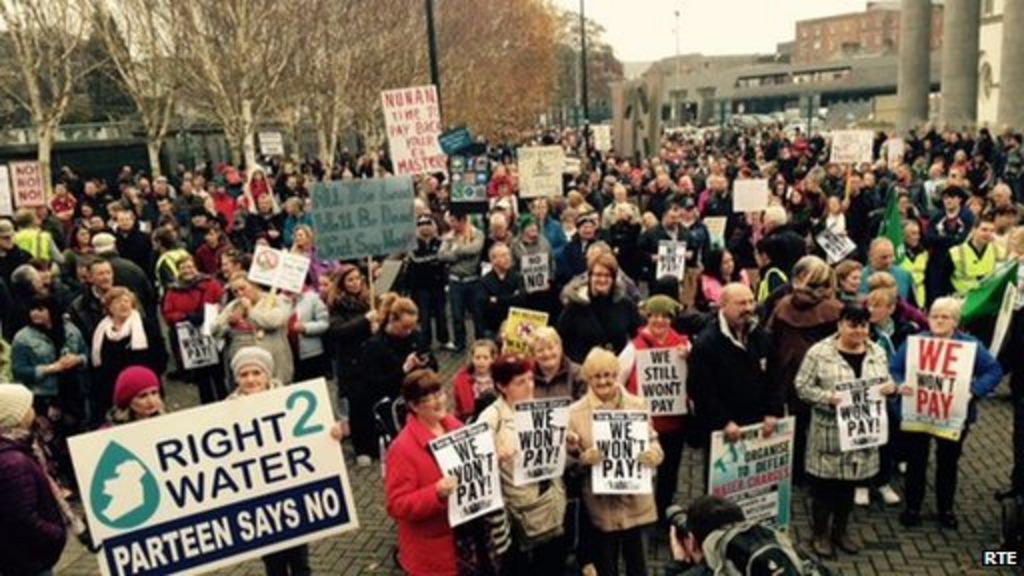 Irish water charges Demonstrations across Republic of Ireland BBC News