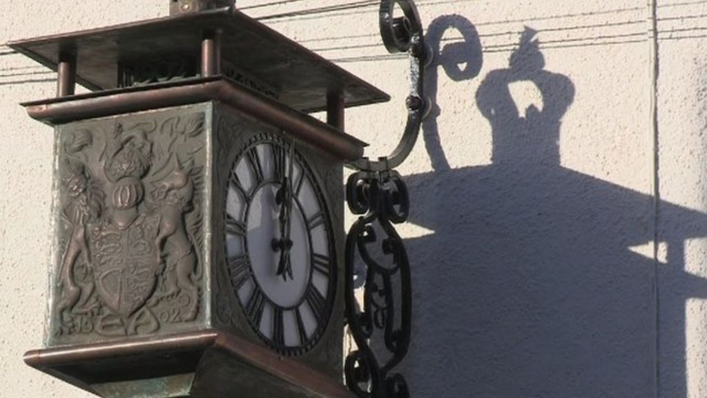 Fivemiletown clock restored to former glory BBC News