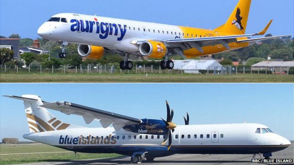 Blue Islands airline rejects Aurigny 'downsize' claim BBC News