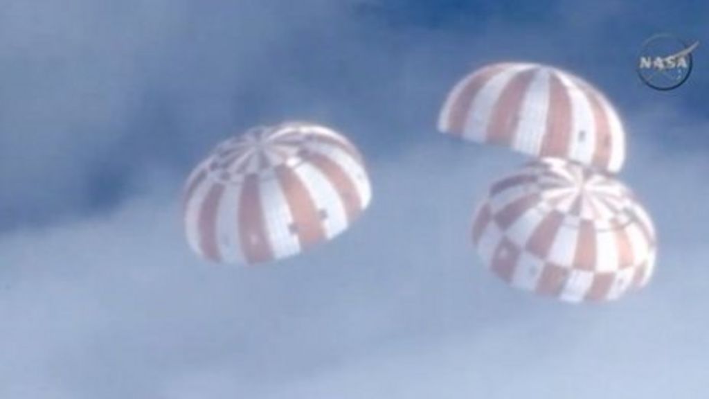 Nasa S Orion Spaceship Makes Splashdown c News