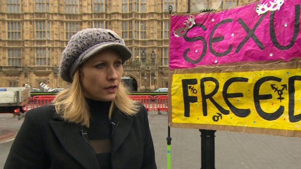 Protest Against Pornography Laws Outside Parliament Bbc News 