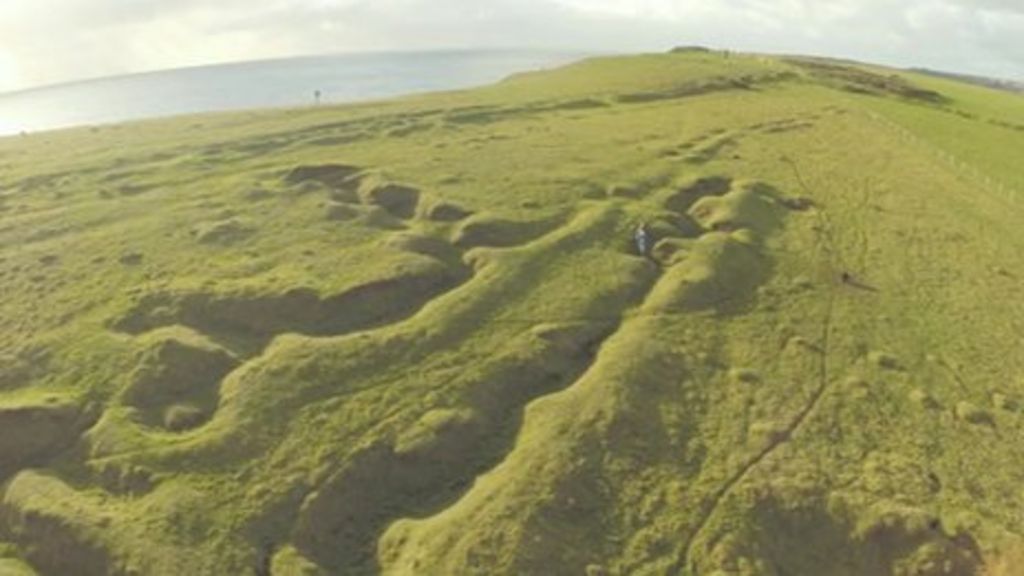 Penally trenches used to train World War One soldiers ...