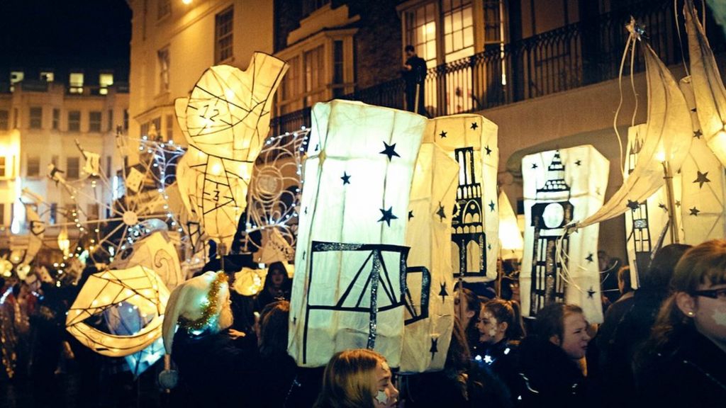 Brighton Winter Solstice Burning the Clocks BBC News