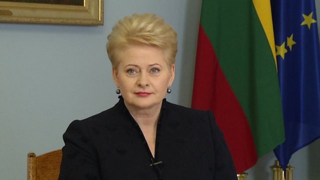 Lithuania president confident about life in eurozone - BBC News