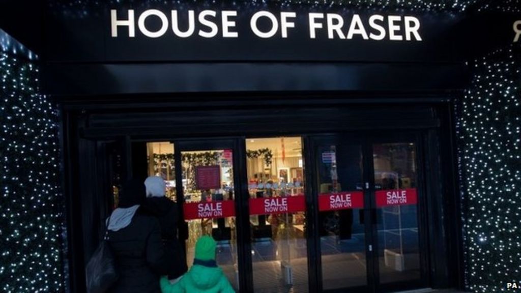 House of Fraser and Waitrose see strong festive sales - BBC News