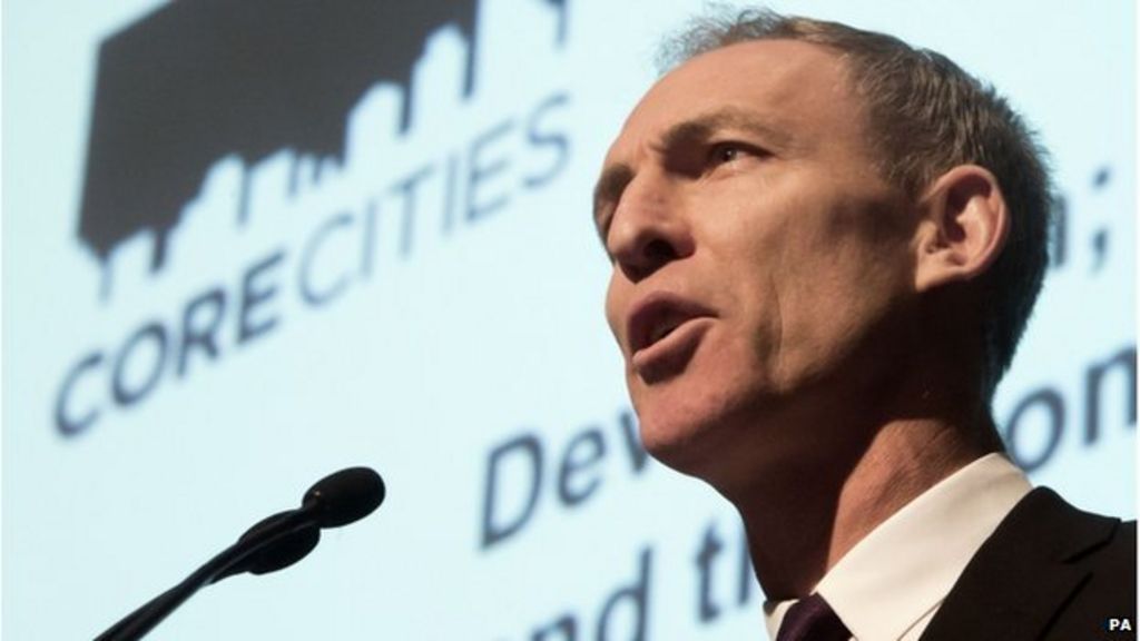 Jim Murphy was addressing the Core Cities UK Devolution Summit at Glasgow Royal Concert Hall