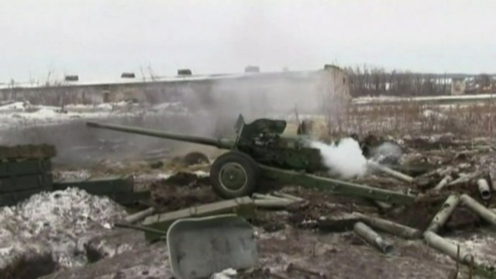 Ukraine Crisis Surge In Fighting Ahead Of Peace Talks Bbc News 