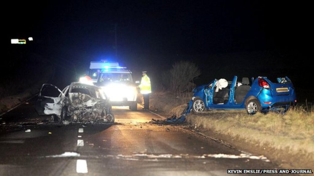 Aberdeen crash leaves two seriously injured as car bursts into flames