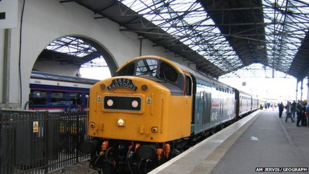 Train at Inverness Station