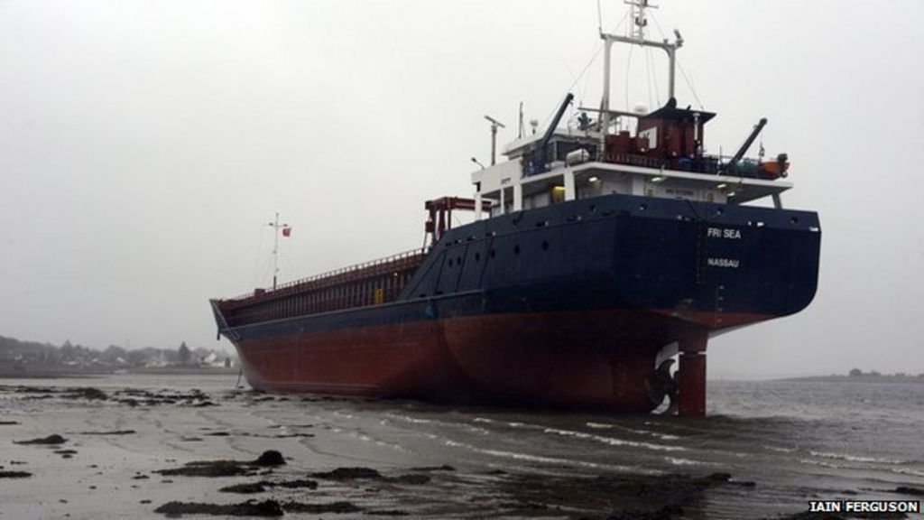 Cargo ship runs aground while docking at Corpach BBC News
