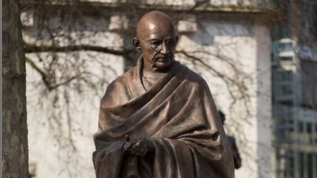Statue of Mahatma Gandhi unveiled in Parliament Square BBC News
