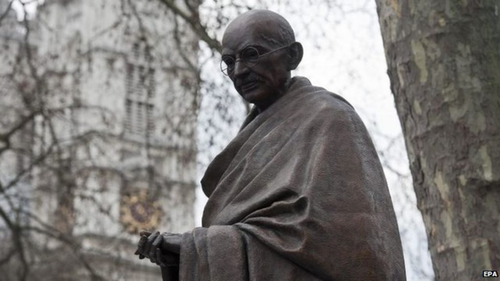 Statue of Mahatma Gandhi unveiled in Parliament Square BBC News