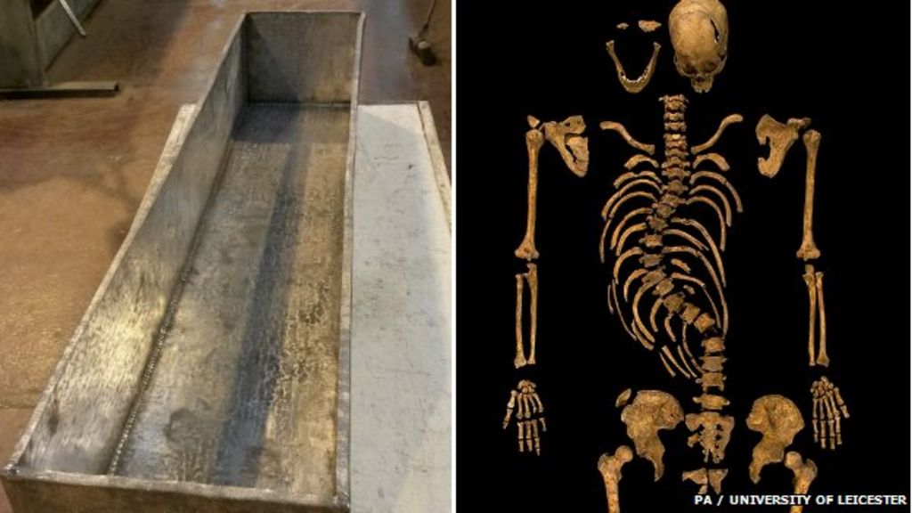 Richard III's remains sealed inside coffin at Leicester University