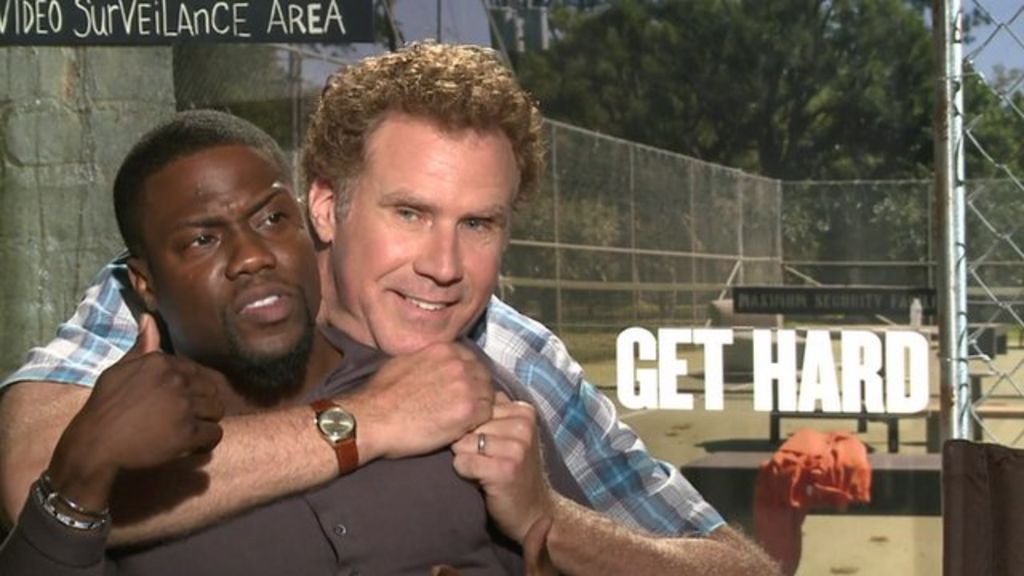 Will Ferrell and Kevin Hart laugh off Get Hard racism claims - BBC News